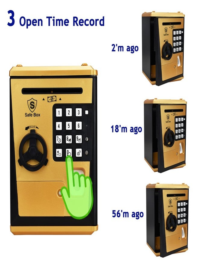 KDSbnk Kids Safe Bank with Fingerprint Password Talking Money Bank for Real Money Cool Stuff Gift for 5-14 Years Old Boys Girls - Image 4